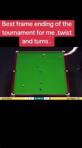 John Higgins vs Kyren Wilson: Best Frame Ending