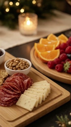 🧀 Bamboo Charcuterie Board Set ✨ Cheese Tray + Serving Accessories #Shorts