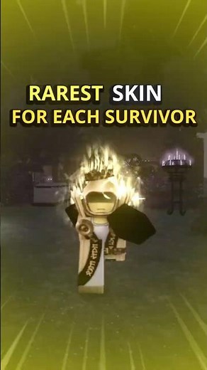 RAREST SKIN FOR EACH SURVIVOR #forsaken #forsakenroblox #007n7 #c00lkidd #1x1x1x1 #shedletsky
