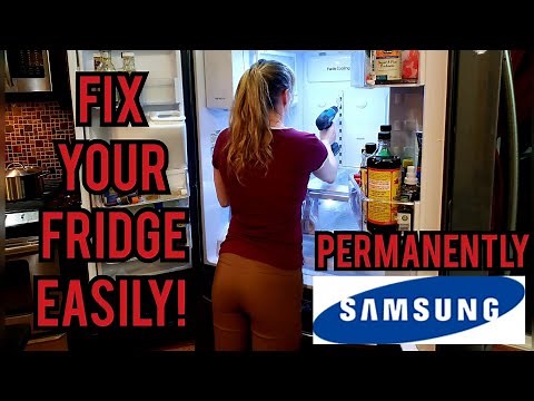 How To Fix Your Samsung Refrigerator. Fan noise. Leaking Water. Easy!!!