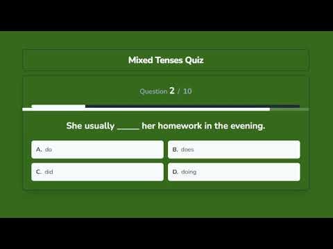 Mixed Tenses Quiz | Test Your English Grammar Skills