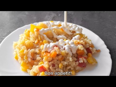 Quick Vegetable Rice 🍚🌽 Easy & Delicious