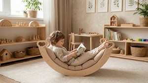 Wooden Rocker | Kids Climbing Arch With Pillow | Sensory Play Toy - Etsy UK