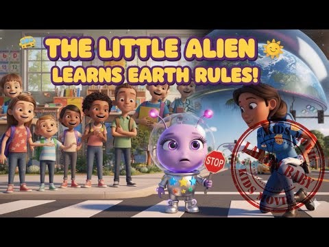The Little Alien Learns Earth Rules | Kids Cartoon #cartoon #kids #viral #trending