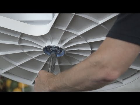 How to install your Plastic Kidney Lazy Susan with Chrome Hubs