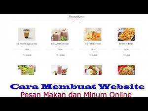 Cara Membuat Website Pemesanan makanan Online
