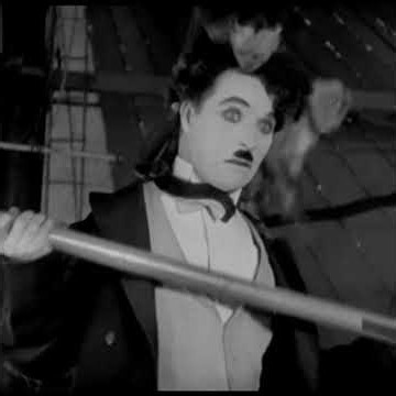 Charlie Chaplin Tightrope Monkey Scene — The Circus (1928) 🐒🎩