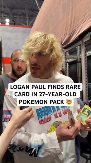 LOGAN PAUL FINDS RARE CARD IN 27-YEAR-OLD POKEMON PACK 🤯