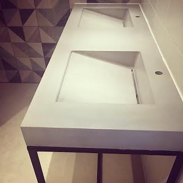 Haciendo un Lavamanos en Concreto