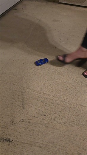 Walking in heel crush #asmrcrunch #asmrsounds #crushingasmr #modelcarcrush