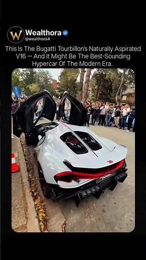 35 Seconds of the Bugatti Tourbillon’s Naturally Aspirated V16 — This Sound Is Unreal 🔥