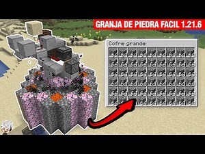 How to Make the BEST Cobblestone Farm - 75,000 Stone/h in Minecraft 1.21.6/1.21.x JAVA