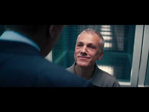 No Time To Die.007 James Bond and the criminal (Christoph Waltz) hi dead in action words.