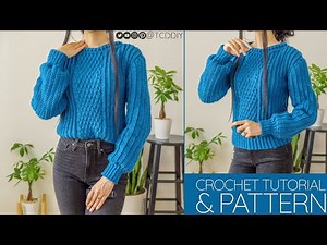 Crochet Comfy Alpine Sweater | Pattern & Tutorial DIY