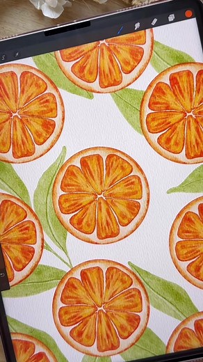 Digital watercolour oranges on @Procreate 🍊🧡🍊 The brushes and canavs im using is part of the realistic watercolour brush set linked in my bio 🧡 . . . #procreateapp #procreateart #procreate #digitalart #digitalarttiktok #ipaddrawing #ipadproart #ipadproartist #ipadprodrawing #digitalwatercolor #procreatebrushes #watercolor #watercolour #procreatetutorial #art #easyart #procreatetutorials