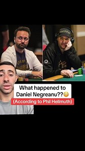 12K views · 1.3K reactions | Hellmuth on Daniel Negreanu’s mistakes  #wpt #danielnegreanu #philhellmuth #casino | World Poker Tour (WPT) | Facebook