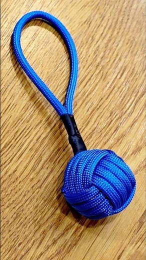 Paracord Keychain 》Monkey fist #paracord #diy #fyp