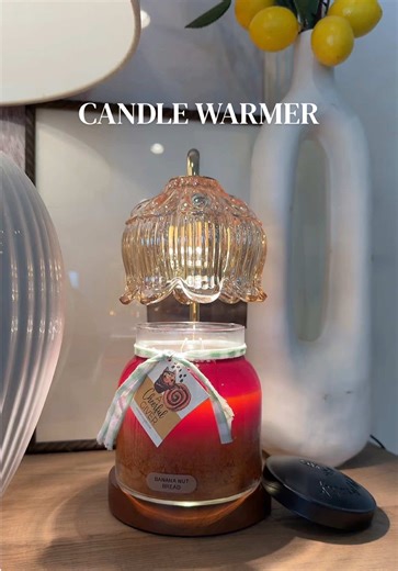 candle warmer this banana nut bread candle = the best vibes #candle #candlewarmer #banananutbread #scent