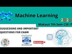 🤖 Machine Learning Important Questions 2025 | MAKAUT B.Tech CSE IT 7th Sem | Exam Suggestion #makaut