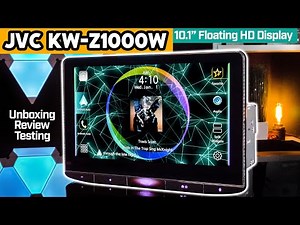 JVC KW-Z1000W - 10.1" Floating Display, Wireless Apple CarPlay/Android Auto & Phone Mirroring