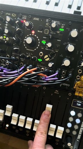 On of my favourite synths voice: Plaits into Jove plus A-140-3 ADSR from Doepfer