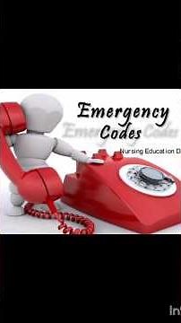 Emergency codes in hospital/ Nursing skills/different code of emergencies