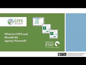 National RTAP Video: What is GTFS and Should My Agency Proceed