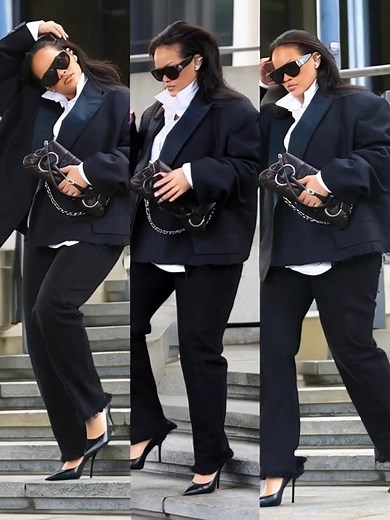 Rihanna's Power Move in LA Yesterday: Black Suit, Sky-High Heels, Shades – Serving CEO Elegance on Every Step! 😍👠 RiRi turned sidewalks into runways in that tailored black vest suit, striding like she owns the skyline. Fenty boardroom bound? Album drop tease? Full below: https://fnnewsupdate.com/loandinh/rihanna-channels-ultimate-power-dressing-in-los-angeles-black-suit-and-heels-sighting-ignites-speculation-on-next-big-move/ | Rhymes Collective