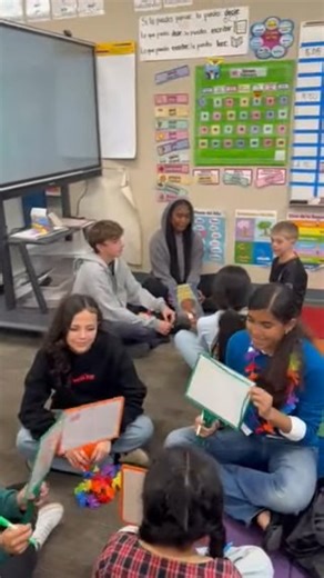 Bancroft Middle School’s Peer Advocates are leading with preparation, professionalism, and heart. This month, they visited McKinley and Washington Elementary to read with 2nd and 3rd graders, lead icebreakers, and guide reflective art activities. Our students showed up as mentors — building confidence in themselves while inspiring younger students through connection and care. We love seeing leadership in action across our schools. | San Leandro Unified School District