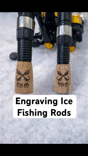 Engraving Cork Fishing Rod Handles