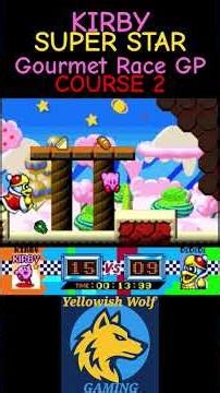 Gourmet Race GP Course 2 #kirby #kirbysuperstar #snes #gameplay #yellowishwolfgaming