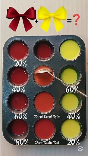 4 Stunning Shades From Deep Red & Golden yellow | Color Mixing Magic #colormixing#colorpalette#art