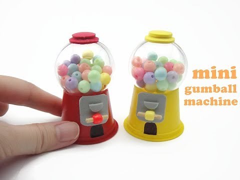 DIY Miniature Mini Gumball Machine - Easy !