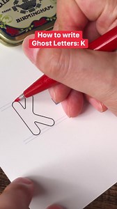 9.8K views · 314 reactions | How to write a ghost letter K #lettering | Made by Edgar | Facebook