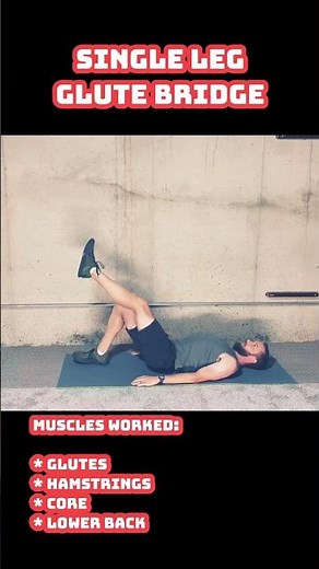 Single Leg Glute Bridge | Build Stronger Glutes & Core