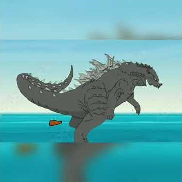 godzilla poop toilet in the sea