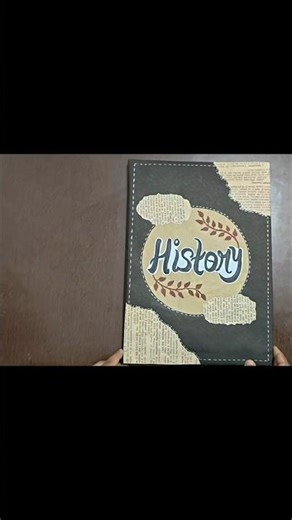 History Project File Design 📚 #shorts #viral #trending #ytshorts #schoolproject #diy #craft #project
