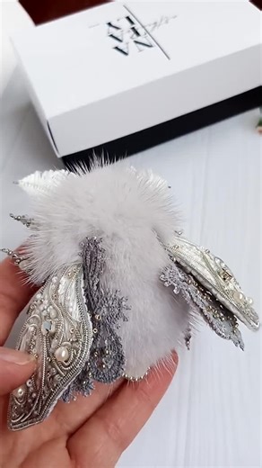 White Grey Moth Brooch. Handmade Fur Butterfly Pin. Realistic Insect Jewelry. Statement Jewelry - Etsy