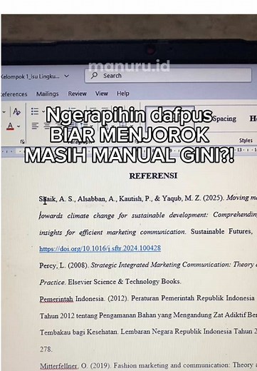 Cara Mudah Membuat Daftar Pustaka di Word