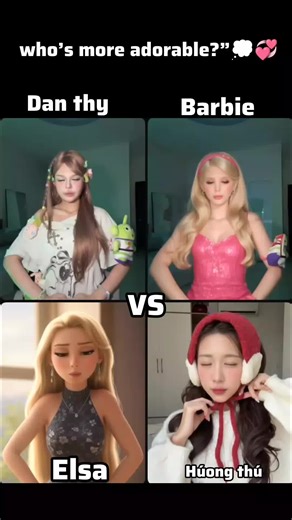 choose one dan thy Barbie VS elsa Huong thu... #creatorsearchinsights #danceviral #viraltrend #disneyland #danthy @Đan Thy