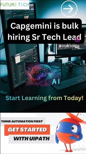 Capgemini is hiring RPA UiPath & Agentic AI senior Dev for PAN India.