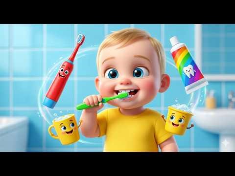 Brush Your Teeth Song 🪥😁 | Healthy Habits for Kids | 3D Baby Cartoon
