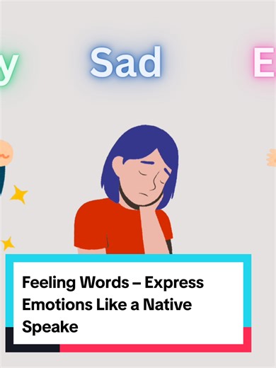 Feeling Words | Express Emotions Like a Native Speaker Learn how to describe emotions and feelings in English! This video covers essential vocabulary to help you express yourself clearly and naturally in conversations. #LearnEnglish #EnglishLesson #EnglishVocabulary #EnglishLearning #EnglishTeacher #EnglishFluency #ImproveYourEnglish #FeelingWords #EmotionalVocabulary #englishspeaking #english