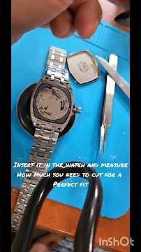 how to remove a broken watch stem & install a new one in a citizen ecodrive #diy #watch #watchrepair