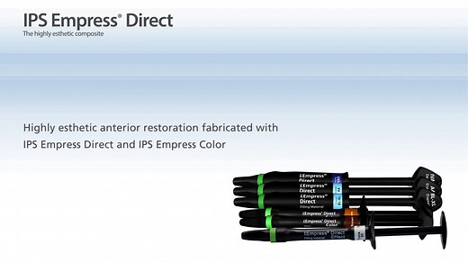 Highly esthetic anterior restoration fabricated with IPS Empress Direct and IPS Empress Direct Color