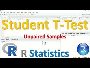 Student T tests for unpaired independent two samples in R Statistics