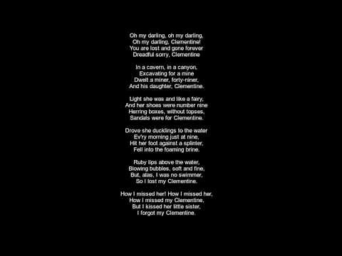 Oh My Darling Clementine Lyrics