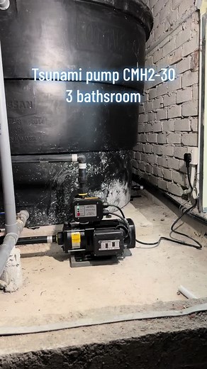 Installation of Tsunami Pump 0.5 HP for Efficient Water Pumping