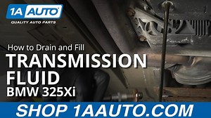 How to Drain and Fill Transmission Fluid 1997-2006 BMW 325Xi