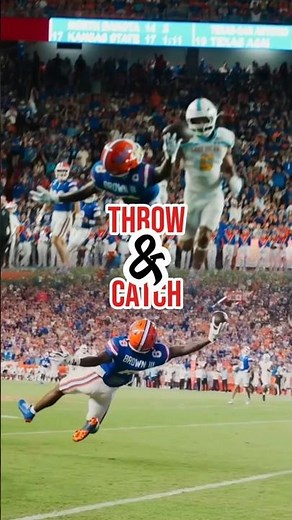 INSANE One-Handed Diving Touchdown Catch! 🏈 | Florida Gators Football #CollegeFootball #nfl #shorts